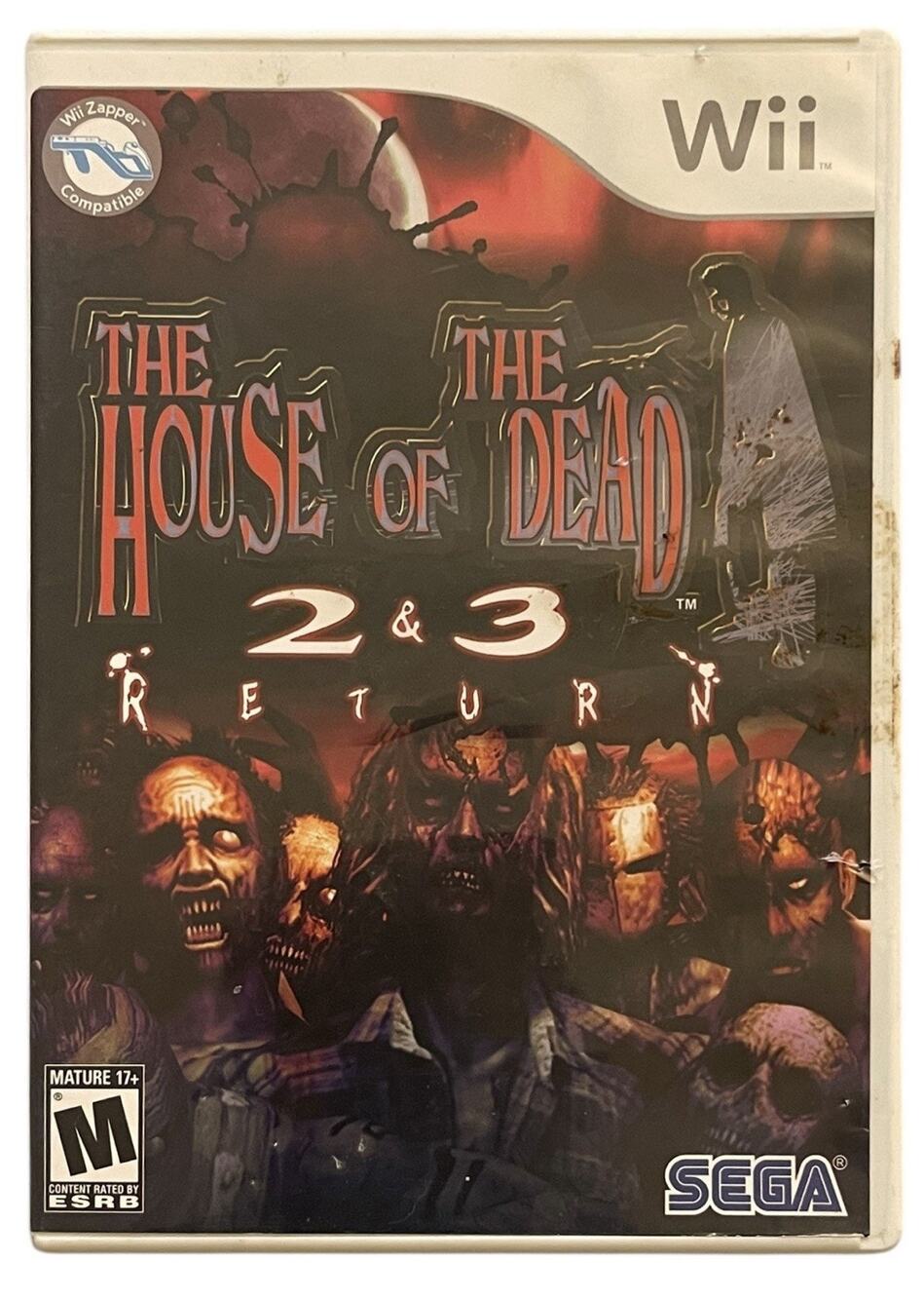 The House of The Dead 2 & 3 Return Nintendo Wii Complete W Manual CIB